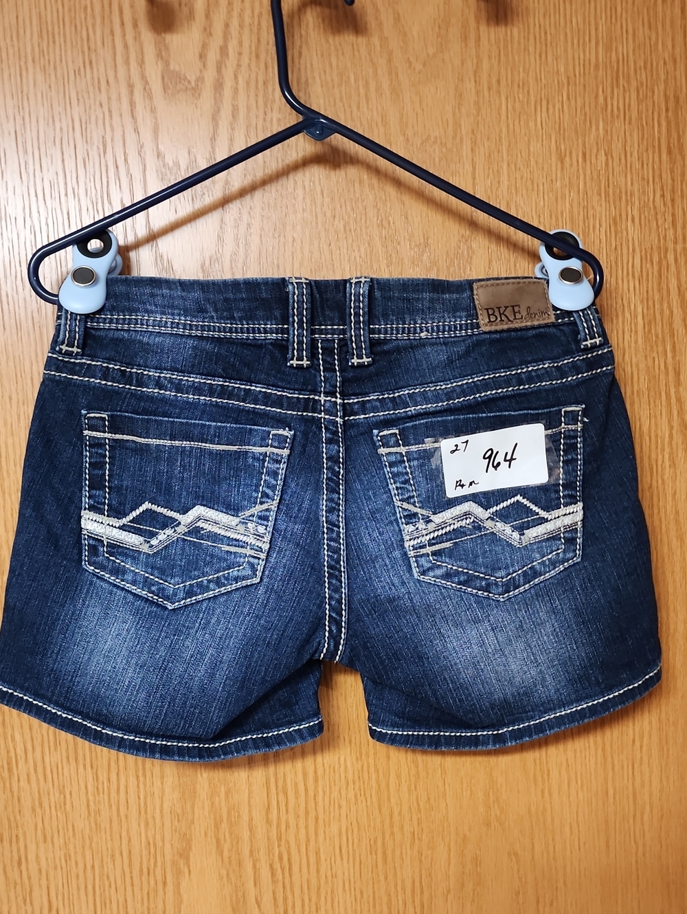 BKE Payton Women's Dark Blue Denim Jean Shorts 27 nwot number 964